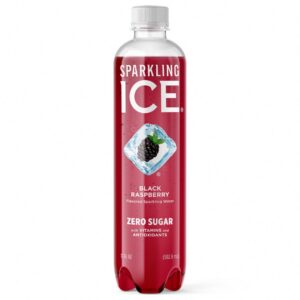 Sparkling Ice Naturally Flavored Sparkling Water, Black Raspberry (Black, 17 fl oz) tp8ru
